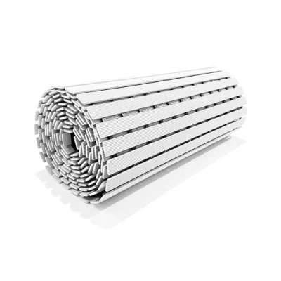 Image of Nicoman Shower Drying Mat Non Slip Bath Drainage Matt Slatted Duckboard Design White (1 Metre 61x100cm / 24x40 inches)