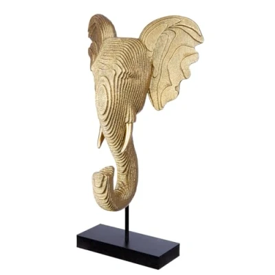 Image of GILDE Decorative Sculpture, Resin, Gold, Black, Höhe 46 cm