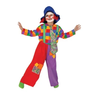 Image of Dress Up America Colorful Boy&#039;s Clown Costume