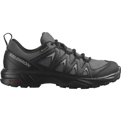 Image of Salomon X Braze GTX Hiking shoes, Women&#039;s, Size: 6, Magnet/black Imitation leather/ textile