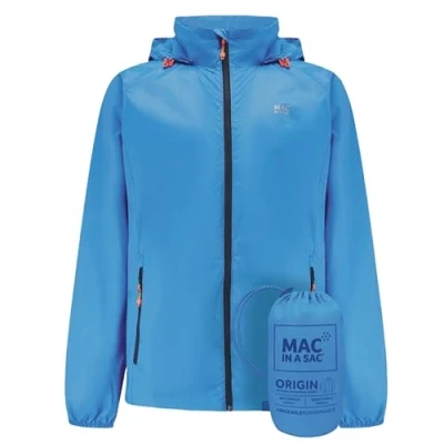 Image of Mac in a Sac Origin II Waterproof Packable Jacket for Men &amp; Women Ocean Blue M