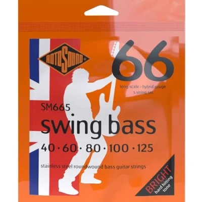 Image of Rotosound SM665 Nickel Hybrid Gauge Roundwound Bass Strings (40 60 80 100 125)