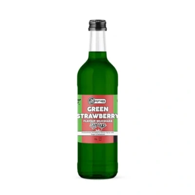 Image of Green Strawberry Flavour milkshake syrup 1L JB Syrups