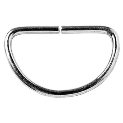 Image of Merriway BH03146 (12 Pcs) Curtain D Ring, 25mm (1 inch) Nickel Plated Pack of 12 Pieces