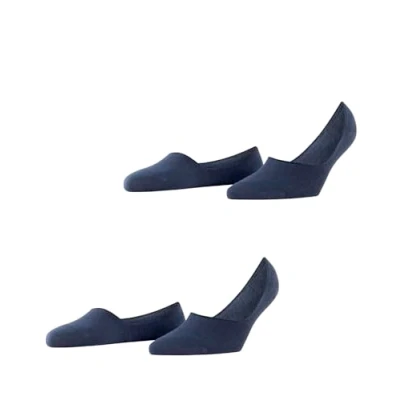 Image of Burlington Everyday 2PACK Hidden IN SHOE Trainer socks marine, Women&#039;s, Size: 4/5, Marine