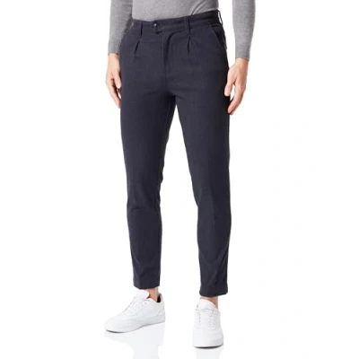 Image of JACK &amp; JONES Men&#039;s Jpstace Jjharvey Winter Chino AKM Sn Trousers, Blazer Navy, 30 W/32 L