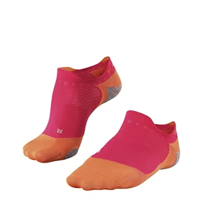 Image of FALKE Women&#039;s RU5 Race Invisible W IN Functional Yarn Anti Blister 1 Pair Running Socks, Red (Rose 8564), 4 5