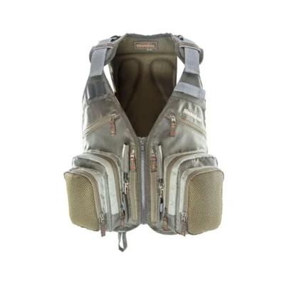 Image of Snowbee Men&#039;s Fly Vest, 2 Tone Sage Green, One Size UK