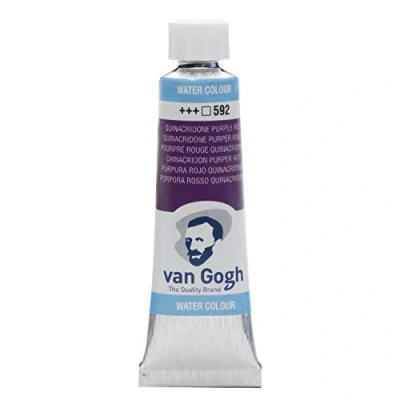 Image of Van Gogh Watercolour 10 ml Tube Quinacridone Purple Red Series 1