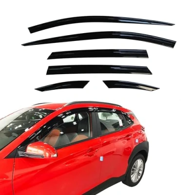 Image of AUTO CLOVER Wind Deflectors Set for Hyundai Kona 2017 2023 (6 pieces)