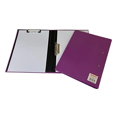 Image of Purple A4 Clipboard Document Clamp File Folder