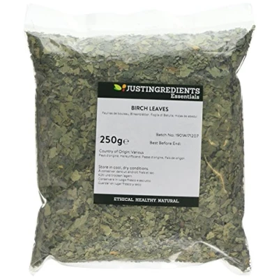 Image of JustIngredients Essentials Birch Leaves 250 g (Pack of 3)