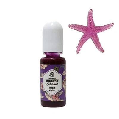 Image of Brussels08 10g/Bottle Epoxy Resin Liquid Pigment UV Coloring Dye Colorant Art Crafts Odorless Color for Jewelry Making Silicone DIY Handmade Purple #