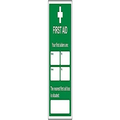 Image of V Safety Eco Friendly First Aid General Aid/First Aiders/Location 200 X 300mm
