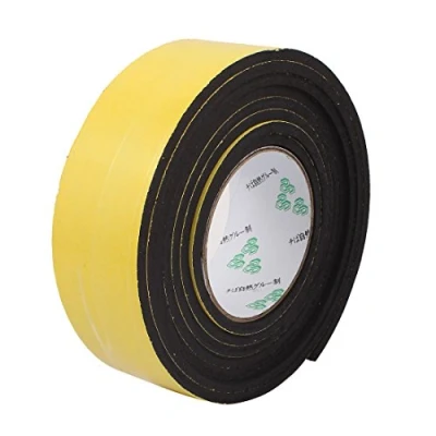 Image of Sourcingmap 50mm x 5mm Single Sided Self Adhesive Shockproof Sponge Foam Tape 3 Meters for Door Window