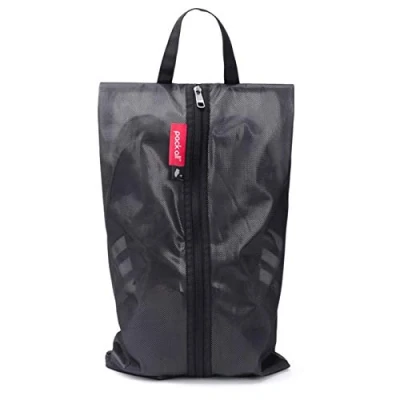 Image of pack all Water Resistant Shoe Bags for Travel, Storage Organizer Pouch with Zipper, Multi Color Men Women (Plus Black)