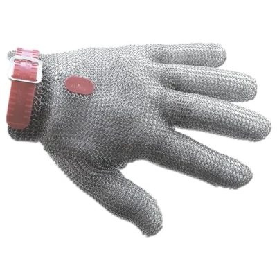 Image of Arcos Safety Gloves Chainmail Glove Stainless Steel Size M 10&quot; Grey Color