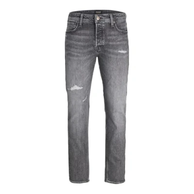 Image of JACK &amp; JONES Men&#039;s Jjiglenn Jjoriginal Sq 014 Jeans, Black Denim, 32 W/36 L