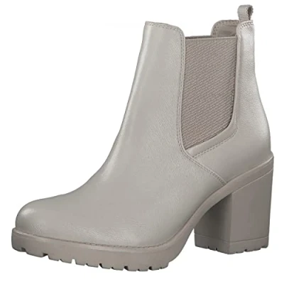 Image of MARCO TOZZI Women&#039; 2 25414 29 Chelsea Boot, Cream Ivory, 7.5 UK