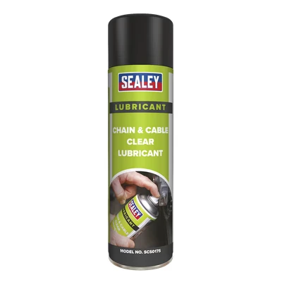 Image of Sealey Chain &amp; Cable Clear Lubricant 500ml