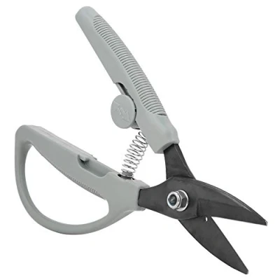 Image of Tin Snips, Professional Heavy Duty Carbon Steel Scissors Sheet Metal Shear for Iron Plates Wires