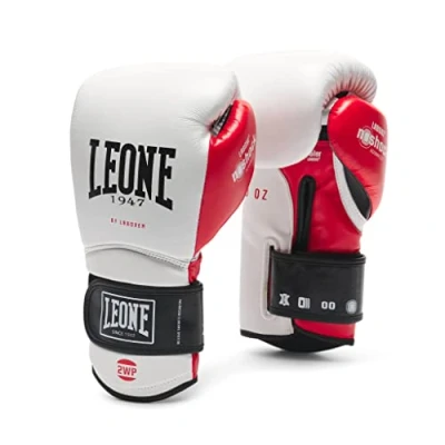 Image of LEONE 1947, Il Tecnico N3 Boxing Gloves 16 OZ, White