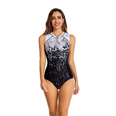 Image of BEACHKINI Triangle Swimsuit,Monokini,One Piece for Woman Swimwear,Bathing Suit,09 Gradient Pattern,M