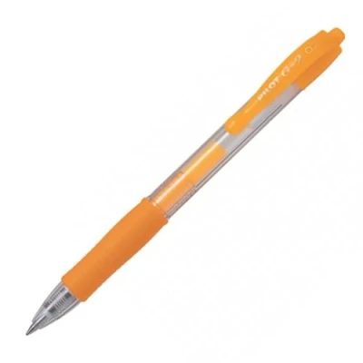Image of PILOT G2 07 Neon Apricot Gel Ink Pens Pack of 3
