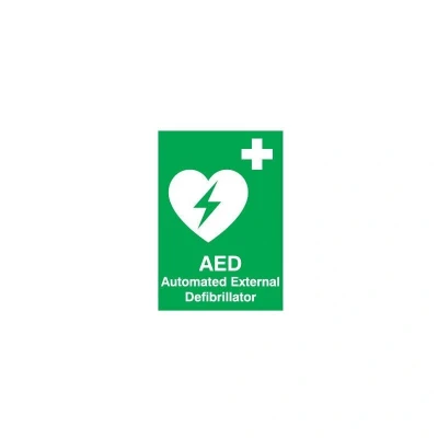 Image of Sitesafe Automated External Defibrillator Rigid PVC Sign 297 x 420mm