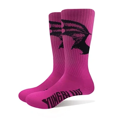 Image of Yungblud Unisex Adult Life On Mars Tour Socks (7 UK 11 UK) (Pink)