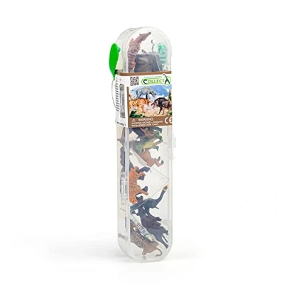 Image of CollectA Prehistoric Mammal Tube Minis, Box Mini Selection of Hand Painted Mammals 12 Pc Set Suitable for Ages 3 Years and Up
