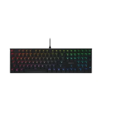 Image of CHERRY MX 10.0N RGB, Flat Mechanical Gaming Keyboard, EU Layout (QWERTY), Wired, Original LOW PROFILE RGB SPEED Switches, Black