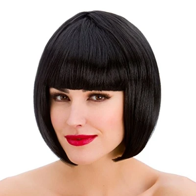 Image of Wicked Costumes Adult Black Diva Fancy Dress Wig