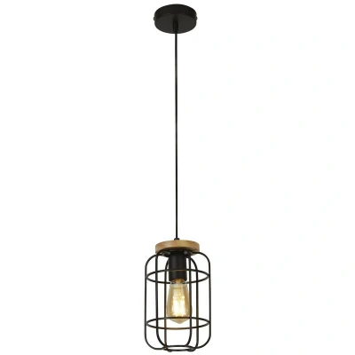 Image of Searchlight Cage II hanging light, 1 bulb