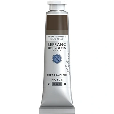 Image of Lefranc Bourgeois, oil based paint, Raw Umber, 40ml