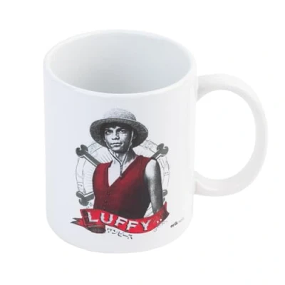 Image of Grupo Erik One Piece Netflix Monkey D. Luffy Ceramic Mug 35 cl / 350 ml 11,8 oz 3.74 x 3.15 inches 9.5 8 cm Coffee Tea Cool Gifts Merch