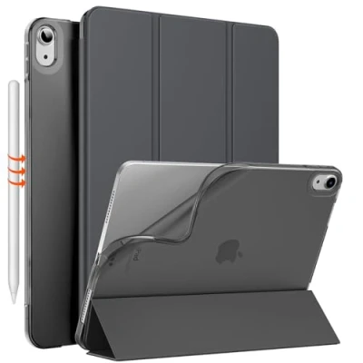 Image of MoKo for iPad Air 6th Generation 11 inch Case (M2) 2024, 5th/4th Gen 10.9&quot; 2022/2020, Translucent Frosted Soft TPU Back Cover 6/5/4 Gen, Slim Case, Space Gray