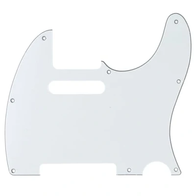 Image of Musiclily Pro 8 Hole Guitar Tele Pickguard for JPN Made Fender Japan Telecaster, 3Ply Parchment