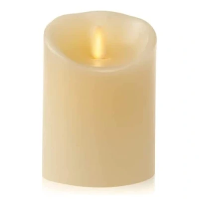 Image of Luminara Indoor Ivory Pillar Candle 7.62cm x 11.43cm Flameless LED Battery Powered Candles