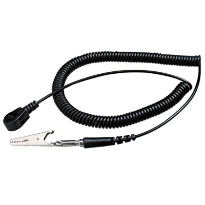 Image of Grounding Cable (Earthing Strap) for Anti Static Desktop Mats, Curly/Extendable Type (0.65M 1.8M). Engineer Zcm 10