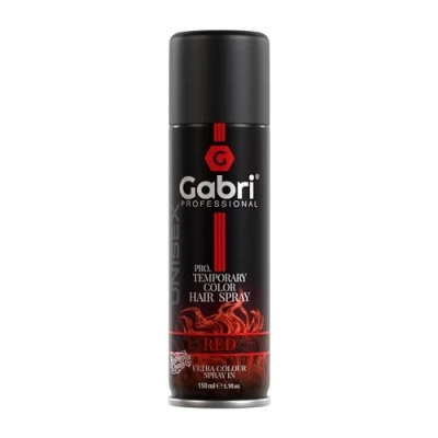 Image of Gabri Professional Pro Temporary Colour Hair Spray Red, 150ml