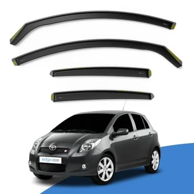 Image of EdgeVisors Wind Deflectors Set Fits: TOYOTA Yaris MK2 2005 2011 5 Door Hatchback 4pc