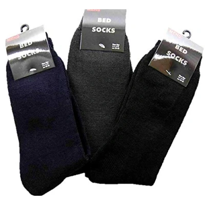 Image of Men&#039;s Thermal Warm Fluffy Bed Sock Socks 6 11 MENS SLEEP SOCK(BLACK,NAVY,GREY)