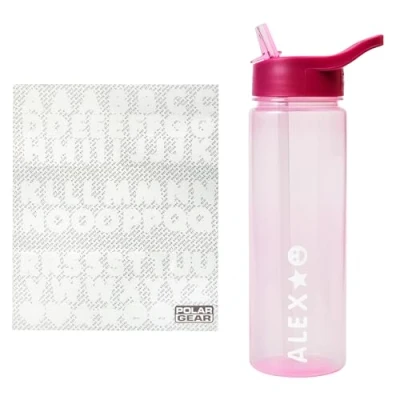 Image of Polar Gear A Z Stickers 600ml Bottle Scandi/Navy