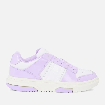 Image of Tommy Jeans Women&#039;s Patent Leather Cupsole Trainers UK 6