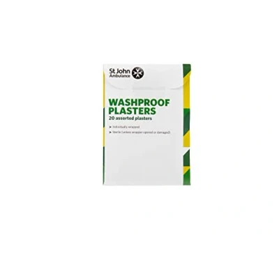 Image of St John Ambulance Assorted Washproof Plasters Pack of 20