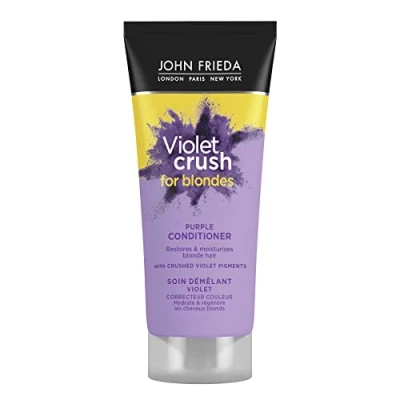 Image of John Frieda Violet Crush for Blondes Toning Conditioner Blonde Hair, Purple 75 ml