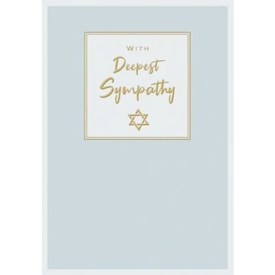 Image of Jewish Card, with Deepest Sympathy 7 x 5 inches Regal Publishing