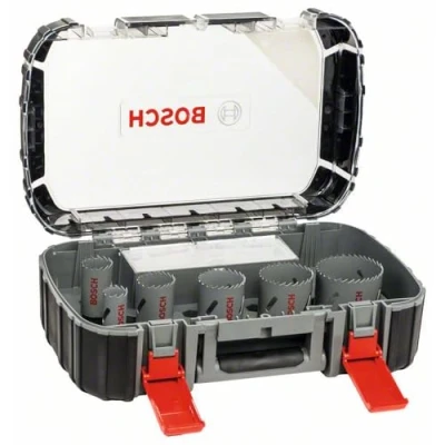 Image of Bosch Professional 6 pcs. HSS Bi metal Hole Saw Set (for various materials, Ø 2264 mm, accessory rotary drill)