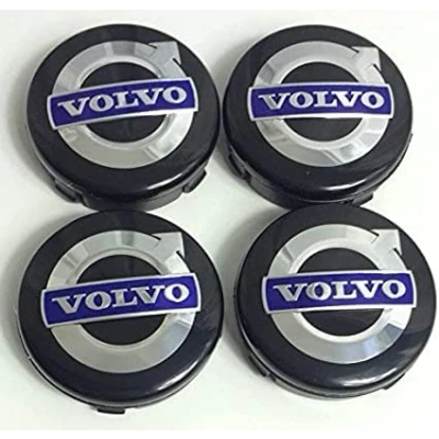 Image of FYOBOT 4pcs 60MM Car Wheel Center Caps for Volvo S40 S60L S80L XC60 XC90 Stylish Badge Emblem Decal Sticker Auto Exterior Accessories